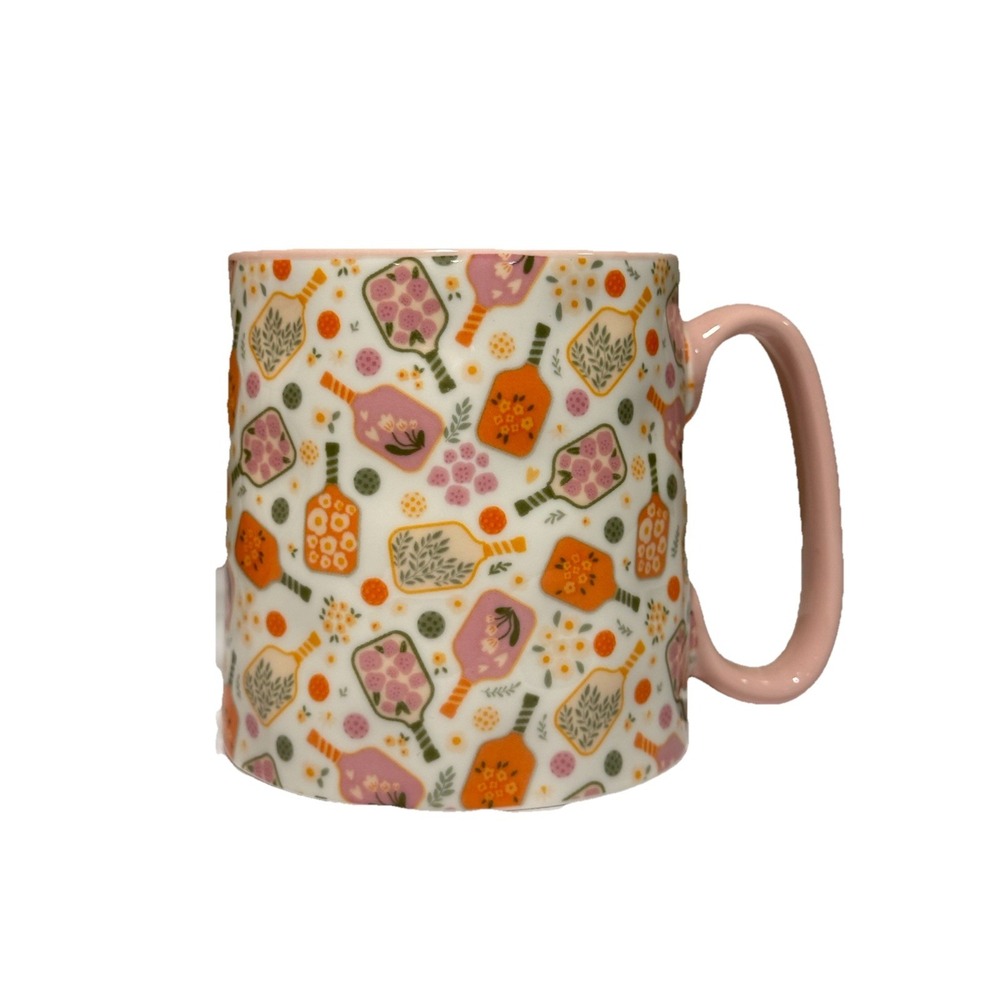 Bella 10 Strawberry Street‎ Ceramic Mug- Pickleball Racquet BRAND NEW